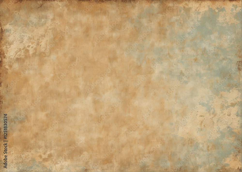 Obraz premium A textured vintage background featuring a blend of warm beige and cool blue tones, ideal for graphic design projects.