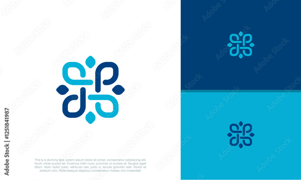Fototapeta premium Human Resources Consulting Company, Global Community Logo 