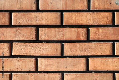 Texture of beige brick wall...