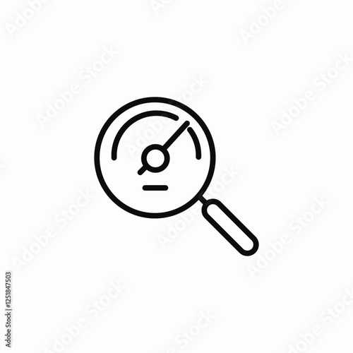 meter search icon sign vector