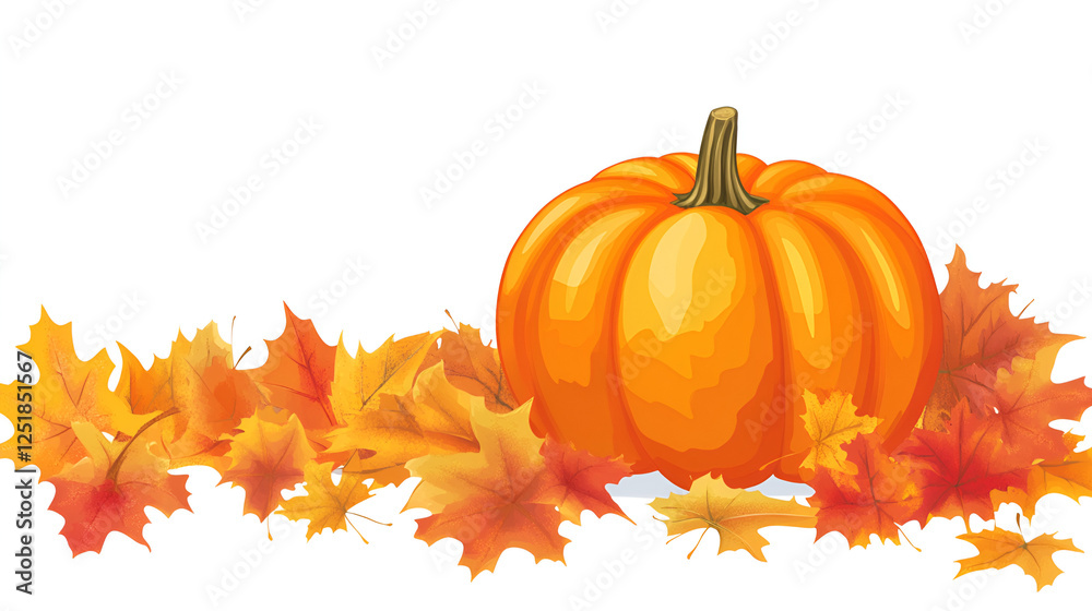 pumpkin on a white background AI generative pumpkin on a white background AI generative