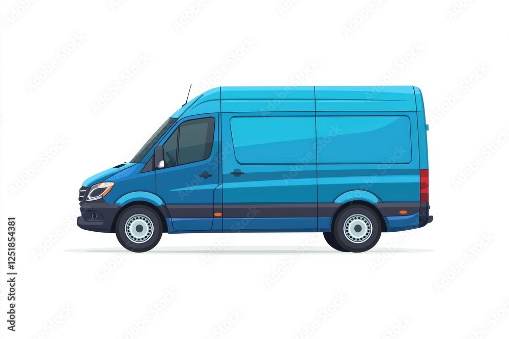 Delivery Van blank mockup with copy space and space for logotype isolated on white background. Commercial Vehicle. Cargo Van. Blank Van for design. Delivery Van. Delivery Van. Delivery Van blank mockup with copy space and space for logotype isolated on white background. Commercial Vehicle. Cargo Van. Blank Van for design. Delivery Van. Delivery Van.