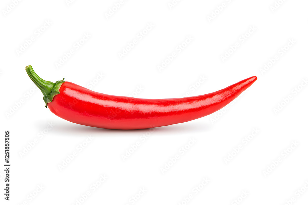 Red chili spicy pepper vegetable isolated on white background Red chili spicy pepper vegetable isolated on white background