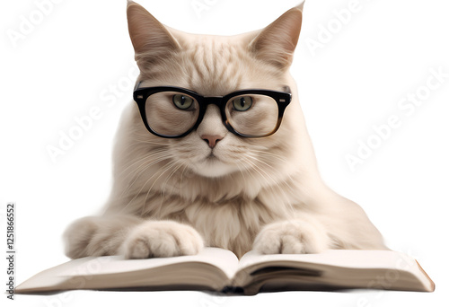 humans cat manage book how rule background reading white people human friendship dream holding isolated open called clever textbook beige control goggles title head relationships glasses smart the