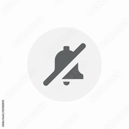 notification silent icon sign vector