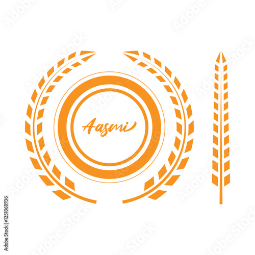 Aasmi Wheat Logo Design