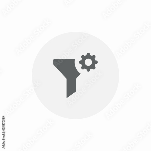 settings filter icon sign vector