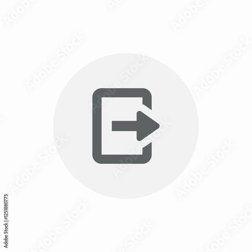 sign out icon sign vector