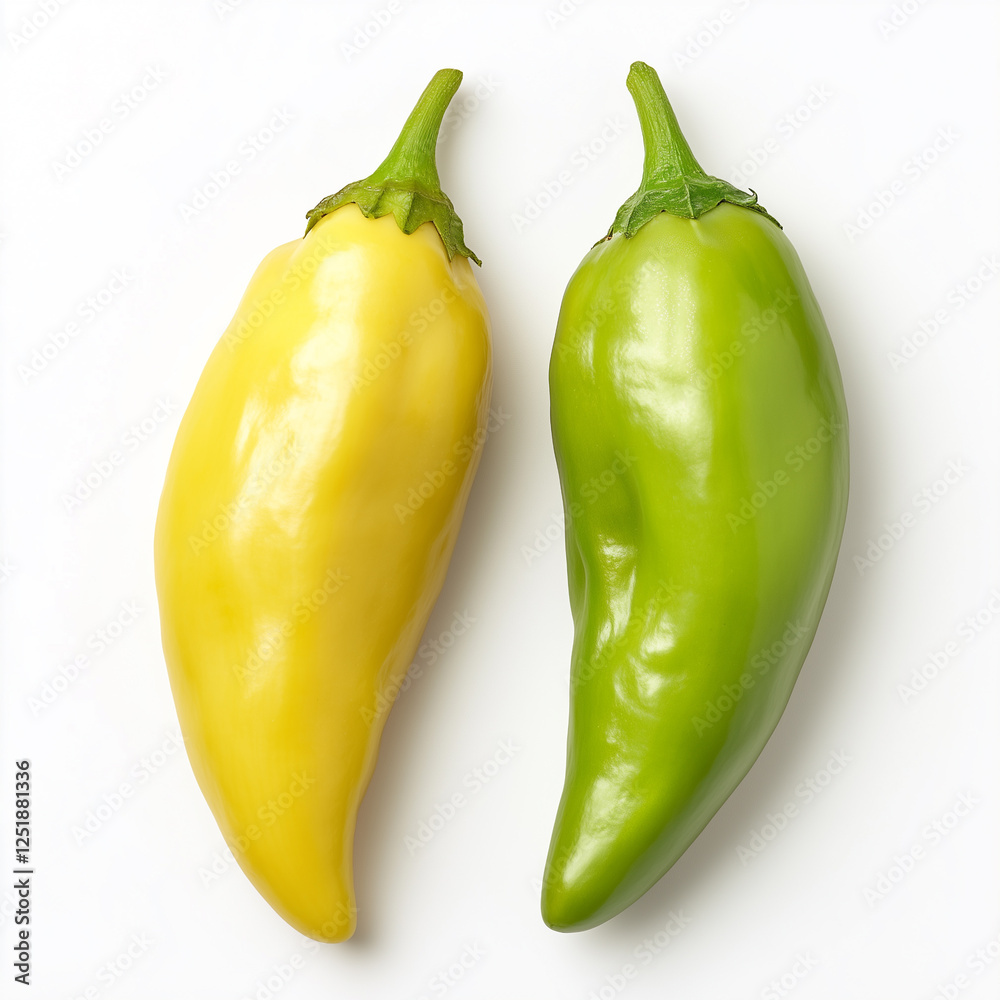 Top down view of Chili, isolated on white, food photography Top down view of Chili, isolated on white, food photography
