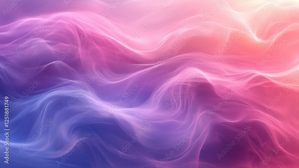 Obraz premium Abstract Colorful Waves with Soft Gradient Flowing Textures
