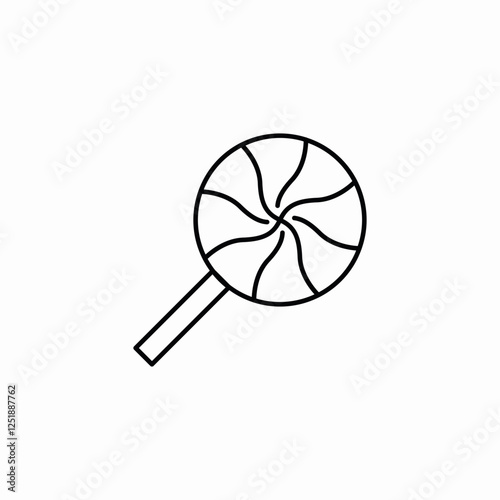 lollipop whel icon sign vector