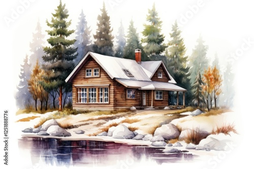 Architecture building outdoors cottage.