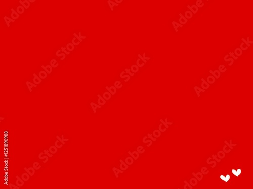 Ilustración sin títuloBold Red Background with Small White Hearts in the Corner