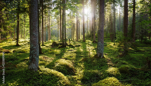 wooded area inexperienced backgrounds outside nature