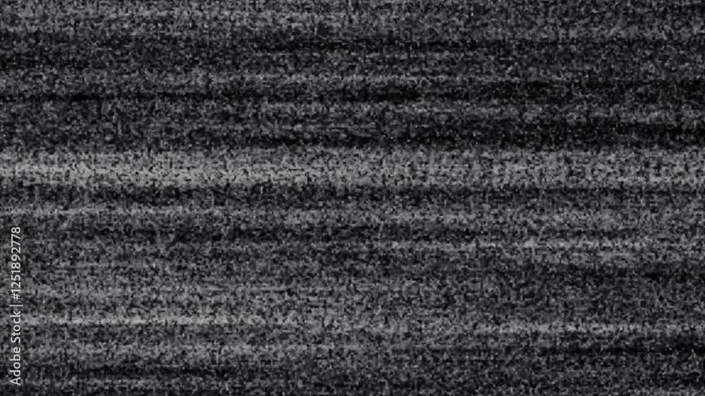 Static noise is displayed as black and white pixels