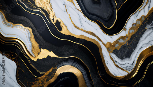 abstract black agate heritage with golden veins fake painted synthetic stone marble texture pricey marbled floor digital marbling instance