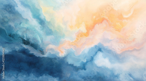 soft pastel watercolor texture with organic abstract flow