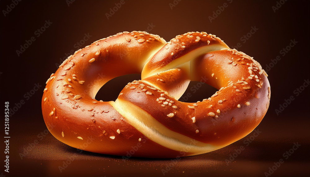 a conventional gentle pretzel with a golden brown crust generative ai a conventional gentle pretzel with a golden brown crust generative ai