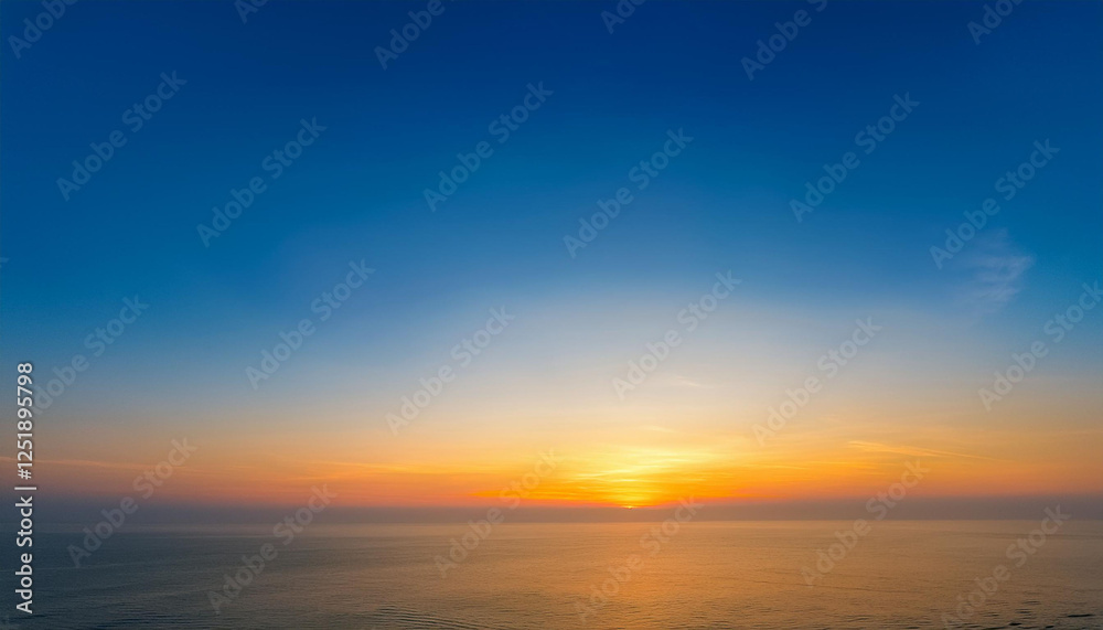 Obraz premium a easy gradient heritage from orange to yellow and light blue evoking the summer time sky at sundown generative ai