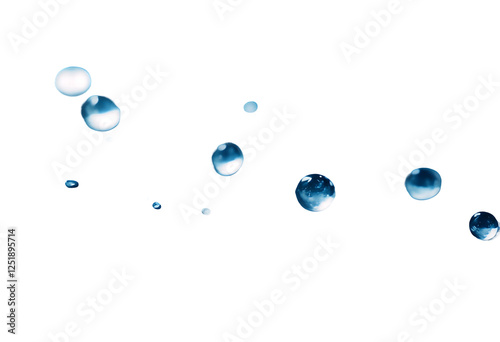 Obraz na płótnie art design environment top bright condensation humid blue background purity view abstract many group drops light colourful fluid hydratation natural beautiful cool wallpaper dew water transparent w salonie