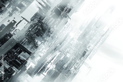 Futuristic gray technology background featuring electronic motherboard textures and high-tech visuals