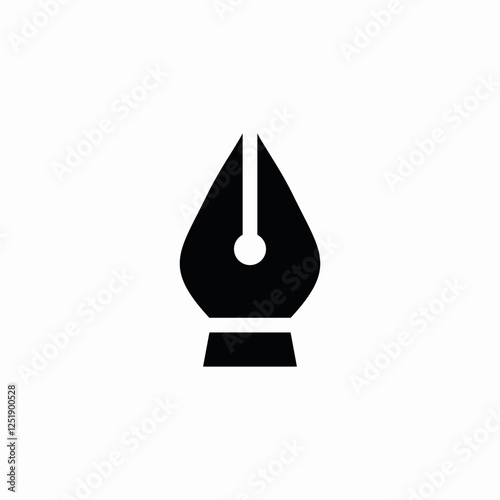 fountain pen use icon sign vector