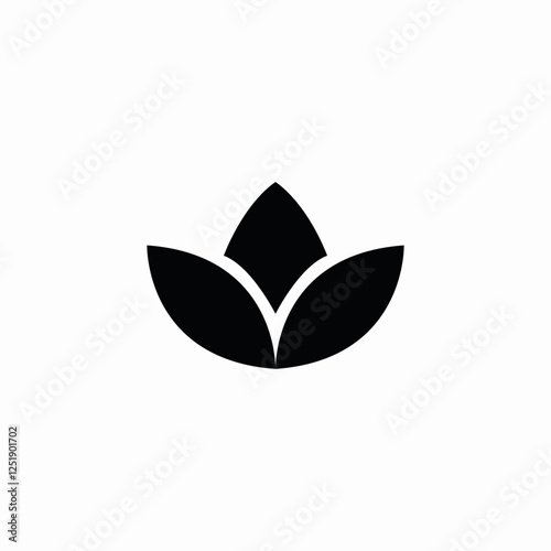 lotus growth icon sign vector