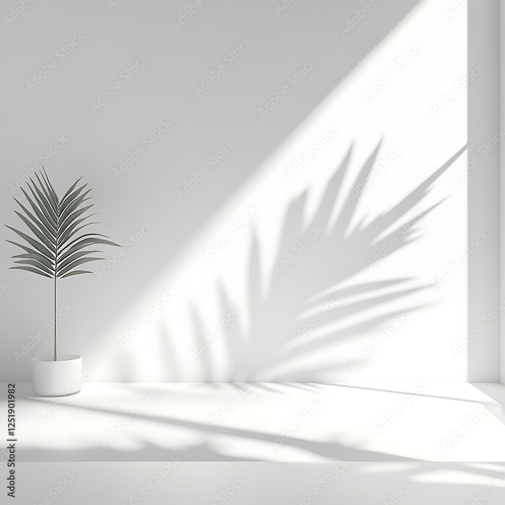 Minimalist White Background Shadows Abstract Simple Layout Minimalist White Background Shadows Abstract Simple Layout