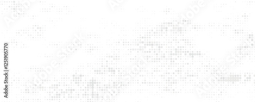 Halftone Circular Elements Vector Background
