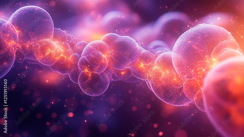 Abstract visualization of data clusters forming intricate organic patterns in vibrant red and purple Abstract visualization of data clusters forming intricate organic patterns in vibrant red and purple