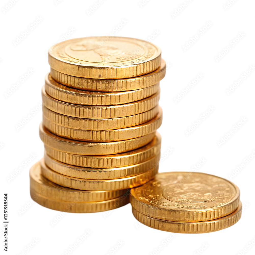 Golden Stacks of Coins Wealth Prosperity and Financial Success Golden Stacks of Coins Wealth Prosperity and Financial Success