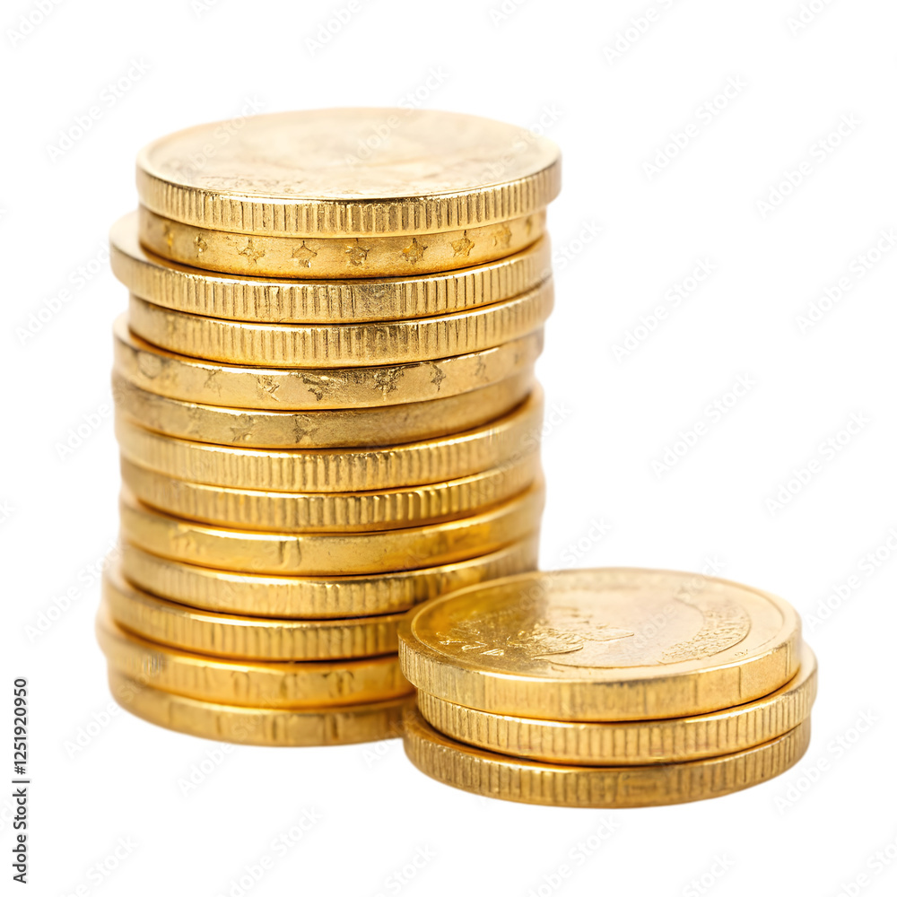 Golden Stacks of Coins Wealth Prosperity and Financial Success Golden Stacks of Coins Wealth Prosperity and Financial Success