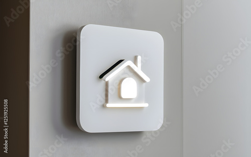 Smart lighting icon for IoT-enabled homes