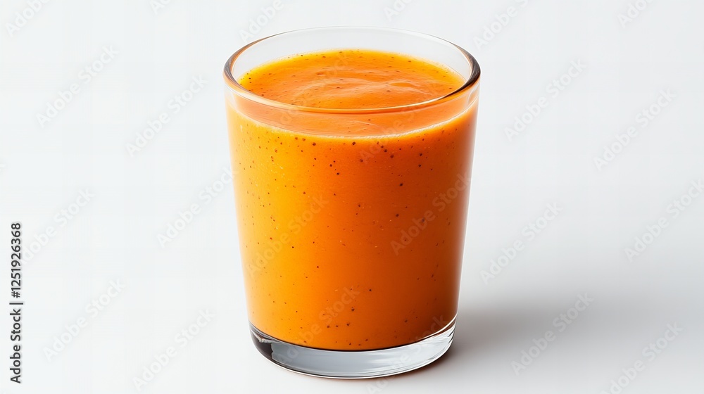 Refreshing orange smoothie in a glass. Perfect for a healthy breakfast or snack. Refreshing orange smoothie in a glass. Perfect for a healthy breakfast or snack.