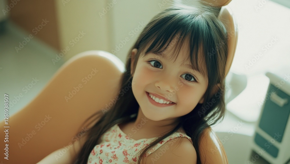 Smiling Little Girl at the Dentist Smiling Little Girl at the Dentist