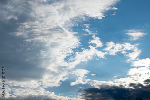 clouds in the sky waning light