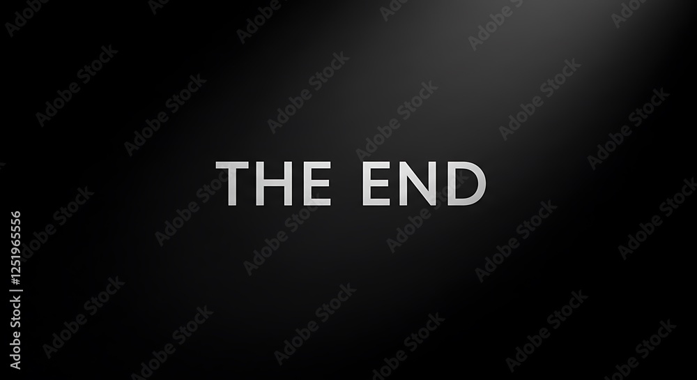 The End - Old movie final title The End - Old movie final title