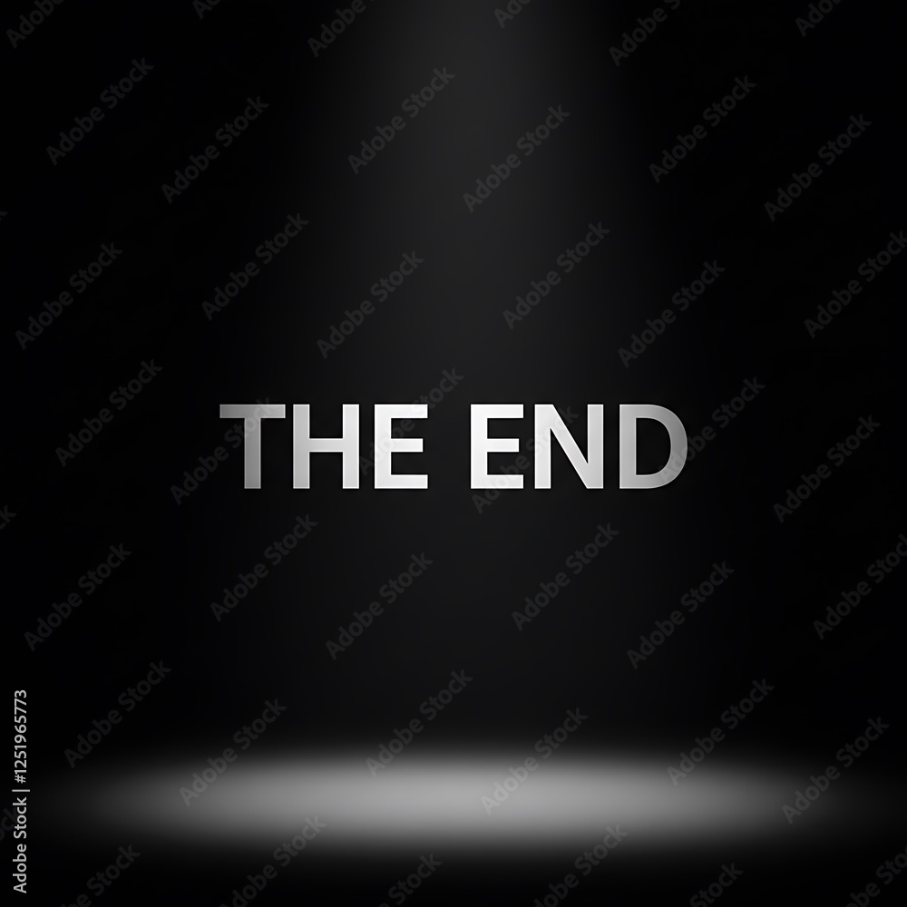 The End - Old movie final title The End - Old movie final title