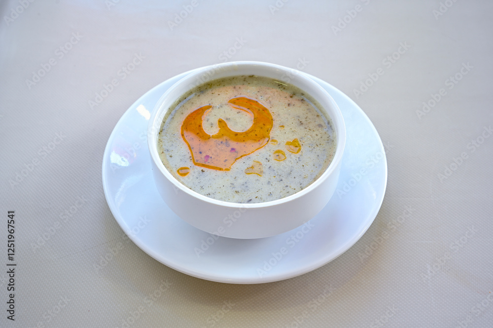 Yayla Corbasi known as Turkish yogurt soup Yayla Corbasi known as Turkish yogurt soup