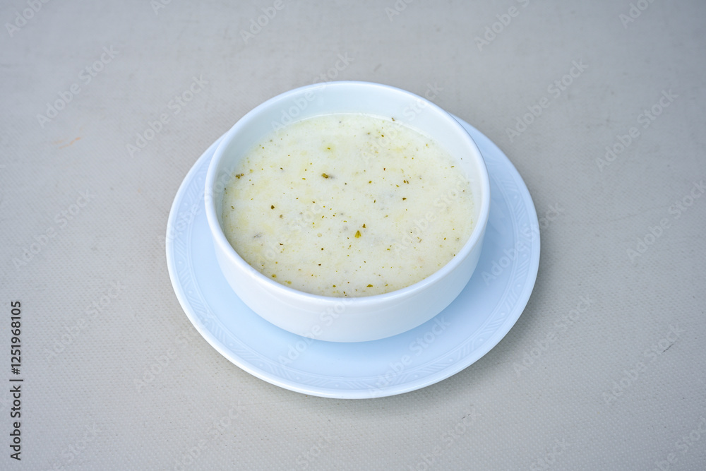 Yayla Corbasi known as Turkish yogurt soup Yayla Corbasi known as Turkish yogurt soup