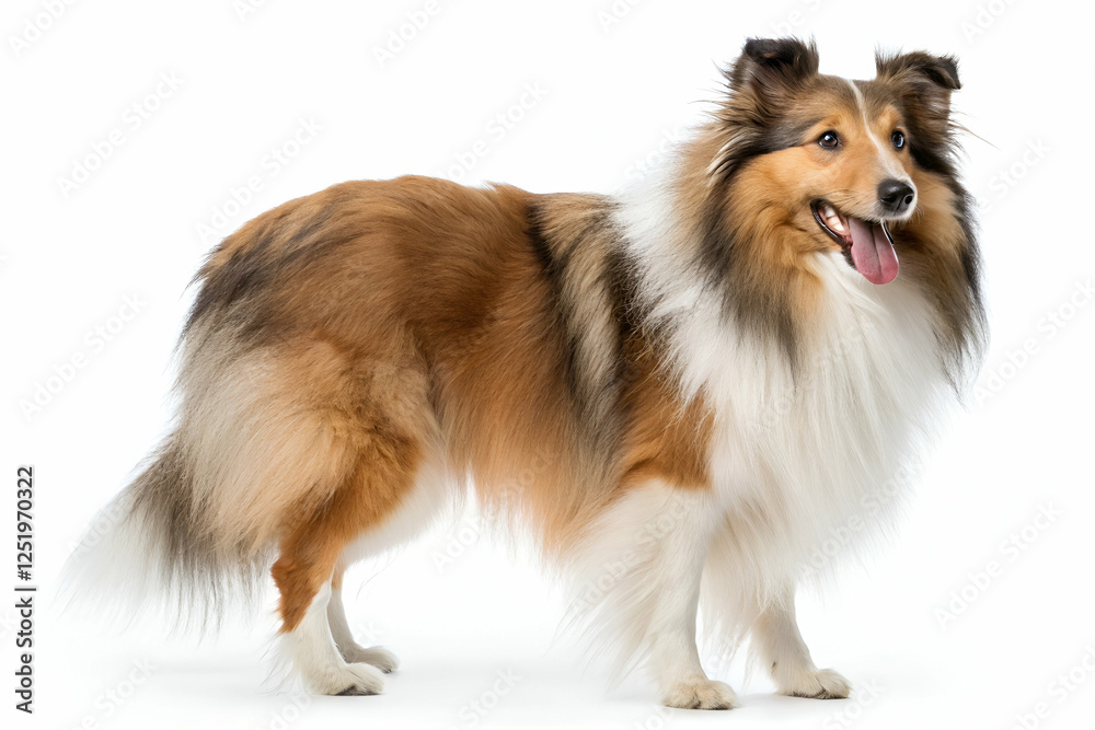 Dog Portrait Against White Background Dog Portrait Against White Background