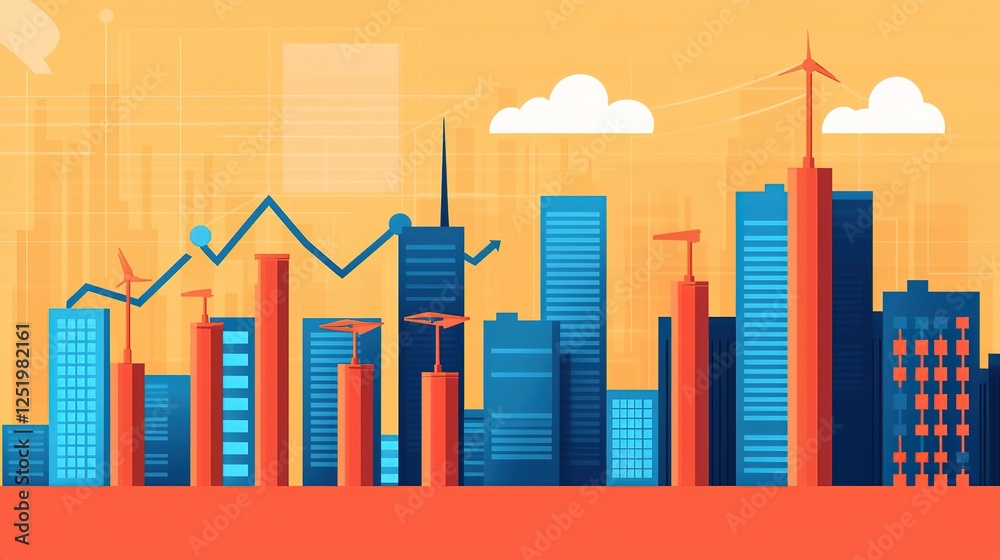 Industries transitioning to sustainable solutions urban environment digital art vibrant viewpoint innovation concepts Industries transitioning to sustainable solutions urban environment digital art vibrant viewpoint innovation concepts
