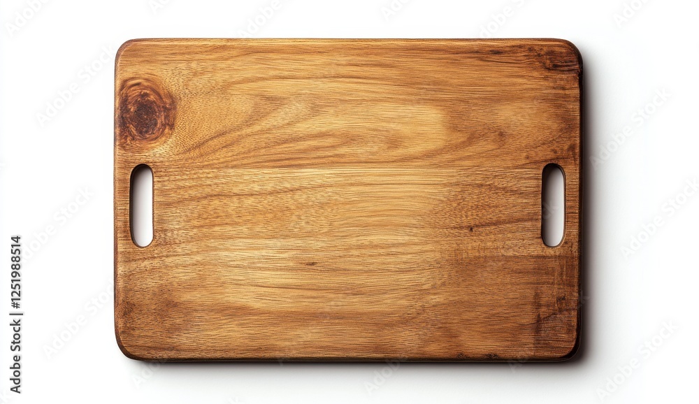 Fototapeta premium Wooden Cutting Board Top View