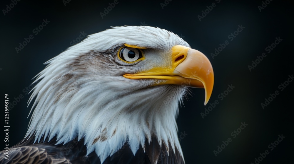 Majestic Bald Eagle Portrait: A Stunning Close-up of a Powerful Bird of Prey Majestic Bald Eagle Portrait: A Stunning Close-up of a Powerful Bird of Prey
