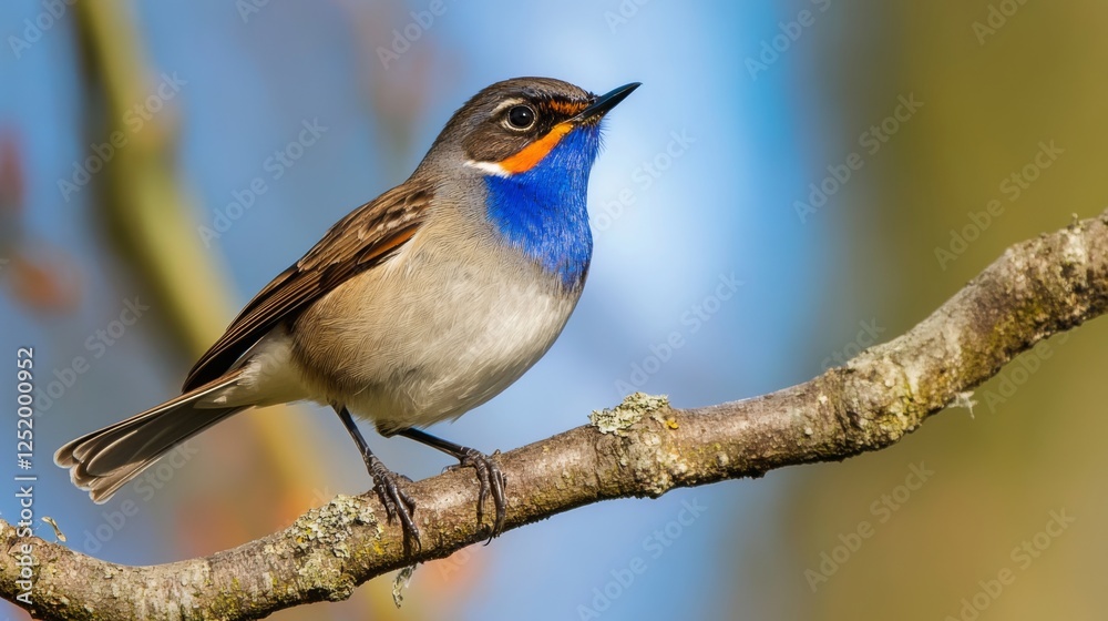 Stunning Close-up of a Vibrant Blue-Colored Bird Perched on a Branch Stunning Close-up of a Vibrant Blue-Colored Bird Perched on a Branch