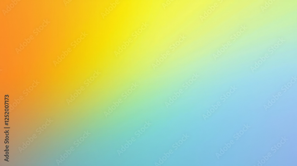 A Pure Gradient Transition from Deep Orange to Bright Yellow to Sky Blue A Pure Gradient Transition from Deep Orange to Bright Yellow to Sky Blue