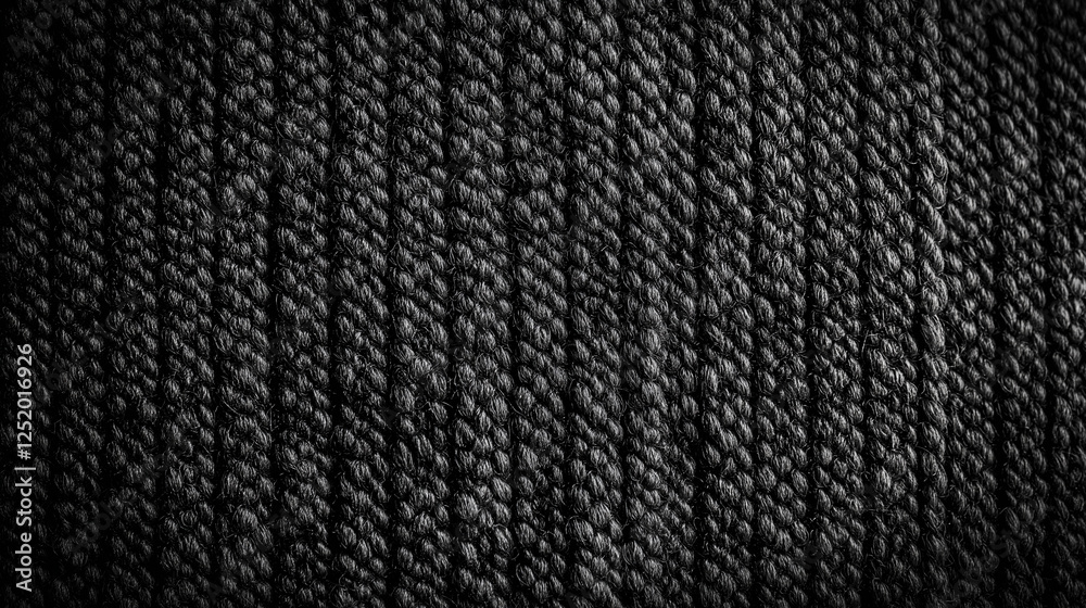 A sharp close-up of greyish-black denim fabric, showcasing its fine weave and subtle sheen. The detailed texture adds depth, making it an ideal background for text or design elements, enhancing digita A sharp close-up of greyish-black denim fabric, showcasing its fine weave and subtle sheen. The detailed texture adds depth, making it an ideal background for text or design elements, enhancing digita