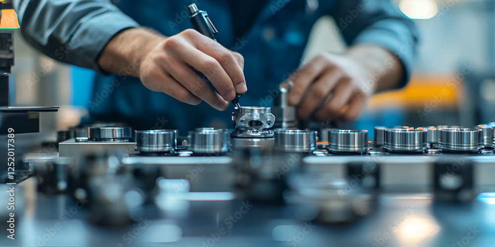 Manufacturing Engineer Monitoring Production Process Manufacturing Engineer Monitoring Production Process