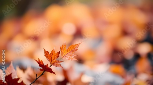 autumn leaves in the forest