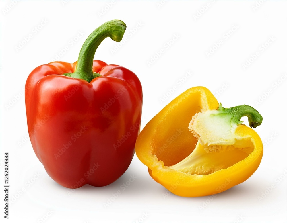 red and yellow bell peppers
